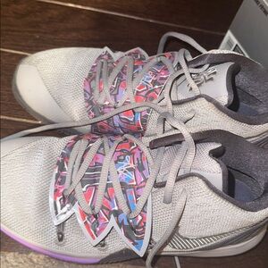 Nike Kids' Gray and Pink Sneakers